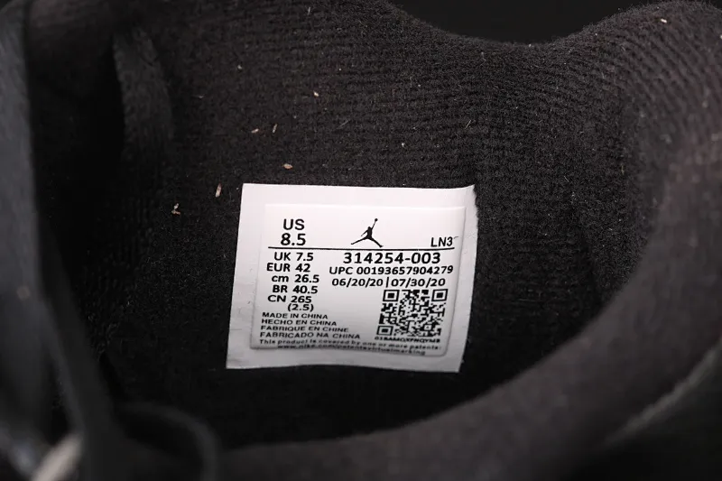 All categories Air Jordan Jordan series basketball shoes Air Jordan 4 G version Air Jordan 4 Retro LS AJ4 Joe 4 splash black and white basketball shoes 314254-003